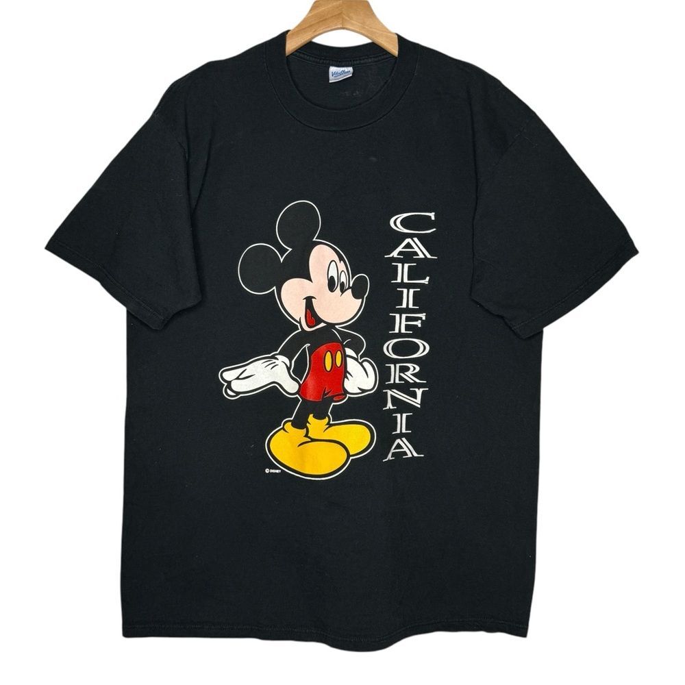 Disney Black Mickey Mouse California Short Sleeve Tee Vintage
